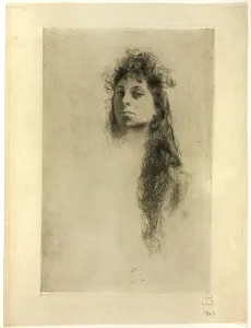 Robert Blum Prints: Head of a Girl, n. d. Creator: Robert Frederick Blum