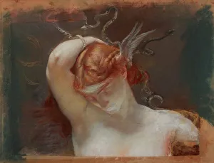 Pastel On Cardboard Collection: Head of Gorgon, 1895