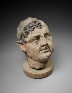 Limestone Prints: Head of a Greco-Bactrian ruler