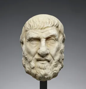 Head of a Greek Philosopher or Poet, 2nd century A.D. Creator: Unknown