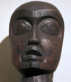 Haida Prints: Head of Haida Native American Ancestor-figure