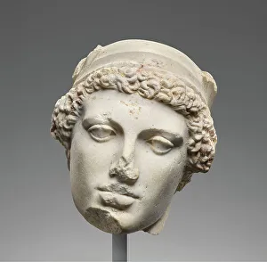 Hermes Prints: Head of Hermes or Perseus, 1st-2nd century A.D. Creator: Unknown