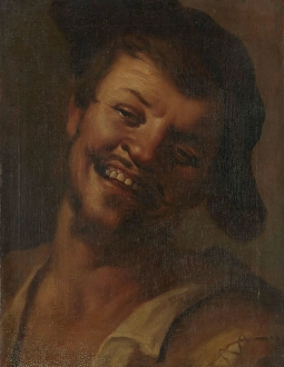 Merry Prints: Head of a Laughing Man, 17th century. Creator: Unknown