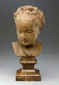 Plaster Prints: Head of a Little Girl, 16th century. Creator: Germain Pilon