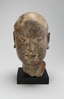 Lohan Prints: Head of a Luohan, Northern Song, Liao, or Jin dynasty, c. 11th century. Creator: Unknown
