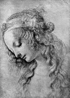 The head of the Madonna, 15th centuy (1930).Artist: Andrea del Verrocchio