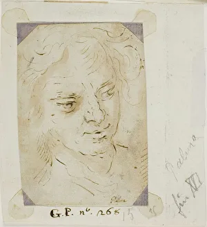 Palma Giovane Prints: Head of a Man, 1600/11. Creator: Jacopo Palma