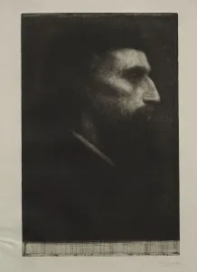 Head of a Man. Creator: Alphonse Legros (French, 1837-1911)