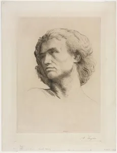 Head of a Man. Creator: Alphonse Legros (French, 1837-1911)