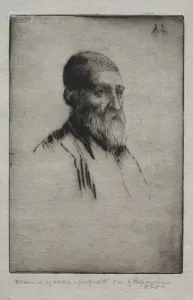Head of a Man. Creator: Alphonse Legros (French, 1837-1911)