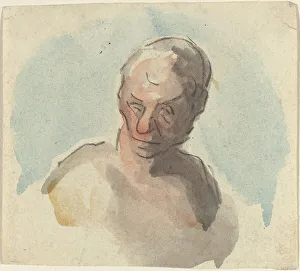 Head of a Man. Creator: Honore Daumier