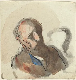 Head of a Man. Creator: Honore Daumier