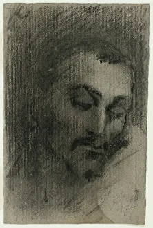 Jules Carpeaux Prints: Head of a Man, n.d. Creator: Jean-Baptiste Carpeaux