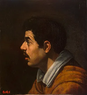 Diego 1599 1660 Prints: Head of a Man in Profile, c. 1616-1617. Artist: Velazquez, Diego (1599-1660)