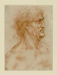 Turin Prints: Head Of A Man In Profile Crowned With Laurel