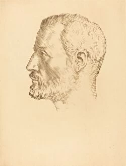 Anticipation Gallery: Head of a Man (Tete d homme). Creator: Alphonse Legros