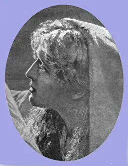 The Head of Mary Magdalene; from The Return from Calvary after Herbert Schmalz, 1891. Creator: Herbert Gustave Schmalz. The Head of Mary Magdalene; from The Return from Calvary after Herbert Schmalz, 1891