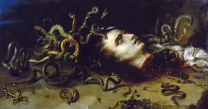 Pieter Paul 1577 1640 Prints: Head of Medusa, c1617-1618. Creator: Rubens; Pieter Paul (1577-1640)