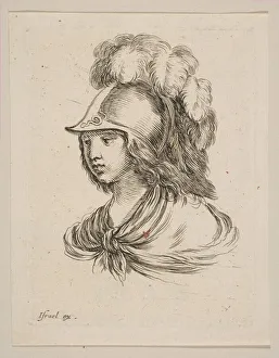Head of Minerva, from Various heads and figures (Diverses tétes et figures), 1650 Head of Minerva, from Various heads and figures (Diverses tétes et figures), 1650