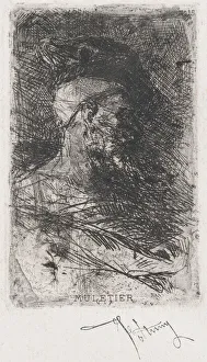 Muleteer Prints: Head of a muleteer facing right, ca