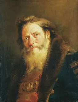 Tiepolo Prints: Head of an Old Man, 1751-1760. Creator: Giovanni Domenico Tiepolo
