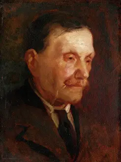 1925 Prints: Head of an Old Man, around 1925. Creator: Ludovit Pitthordt