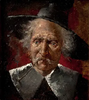 1885 Prints: Head of an Old Man, c1885. Creator: Simeon Buchbinder