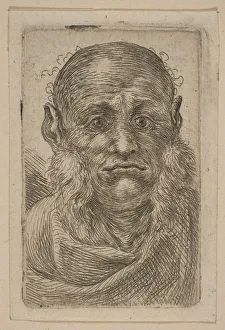 Head of Old Man. Creator: Attributed to Stefano della Bella (Italian