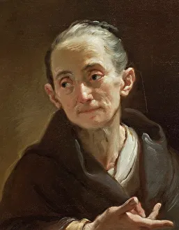 Gandolfi Ubaldo Prints: Head of an Old Woman, c1778. Creator: Ubaldo Gandolfi