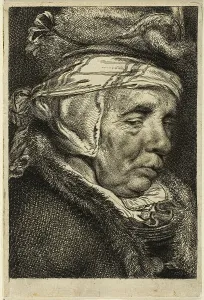Head of an Old Woman, n.d. Creator: Cornelis de Visscher