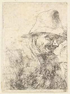 Laughter Gallery: Head of a Peasant, 17th century. Creator: Unknown