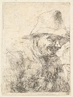Wijck Prints: Head of a Peasant, 17th century. Creator: Unknown