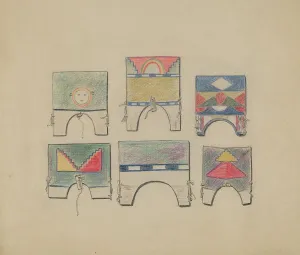 Hofmann Melita Prints: Head Pieces, 1935/1942. Creator: Melita Hofmann