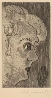 Walter Gallery: Head in Profile, 1923. Creator: Walter Gramatté