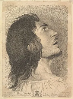 Boydell Gallery: Head in Profile of Prodigal Son, 1766. Creator: Richard Earlom