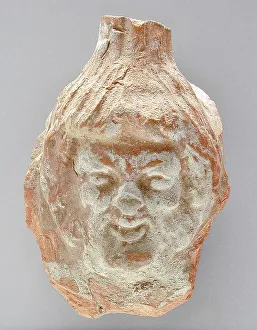 Roman Period Prints: Head, Ptolemaic Period-Roman Period (332 BCE-337 CE). Creator: Unknown