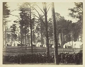 Military Camp Gallery: Head-Quarters Army of the Potomac, February 1864. Creator: Alexander Gardner