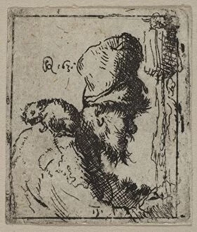 Rijn Rembrandt Harmensz Van Gallery: Head of a Rat Catcher, 17th century. Creator: Unknown