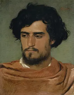 1863 Prints: Head of a Roman, 1863. Creator: Arnold Bocklin