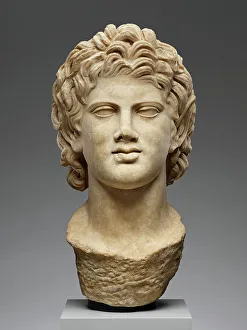 Head of a Satyr (Resting Satyr type), A.D. 130-180. Creator: Unknown