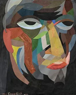 Head (Self-portrait), 1923. Creator: Freundlich, Otto (1878-1943)