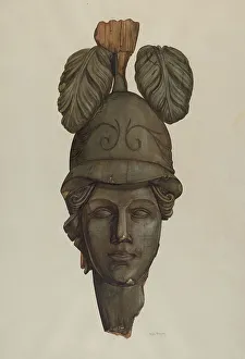 Head from a Statue: Minerva, 1935/1942. Creator: Helen Bronson