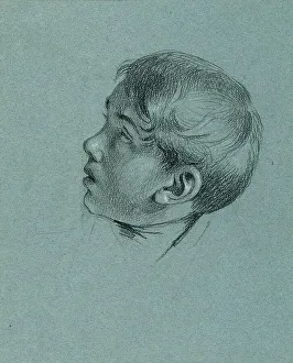 Peter Krafft Prints: Head study of a boy for Return of Emperor Franz from Pressburg