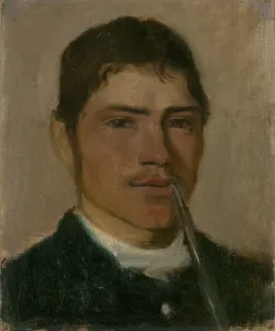 Smoker Prints: Head Study of a Groom with a Pipe, 1877-1880. Creator: Ladislav Mednyanszky