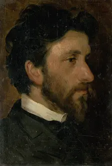 Nose Prints: Head Study of a Man, around 1900. Creator: Ludovit Pitthordt