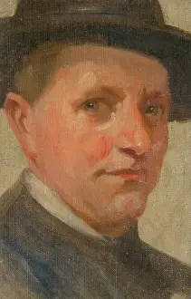 Uncertain Prints: Head Study of a Man, around 1900. Creator: Ludovit Pitthordt