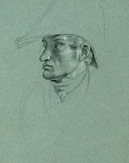 Portion Prints: Head study for Return of Emperor Franz from Pressburg