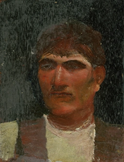 Concern Prints: Head Study of a Seated Lad, 1900. Creator: Ladislav Mednyanszky