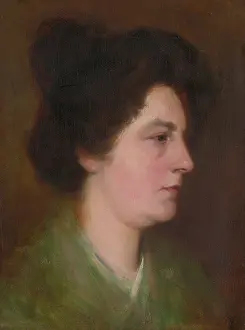 Head Study of a Woman, around 1900. Creator: Ludovit Pitthordt