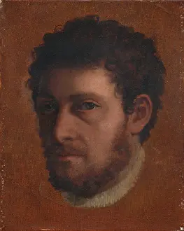 Head Study of a Young Man, around 1550. Creator: Lambert Sustris